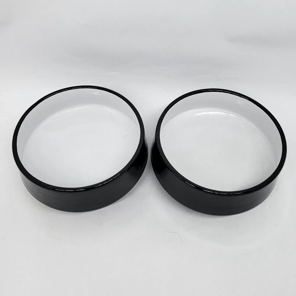 DANSK Kobenstyle Black  Soup Cereal All Purpose Bowls 5 1/2